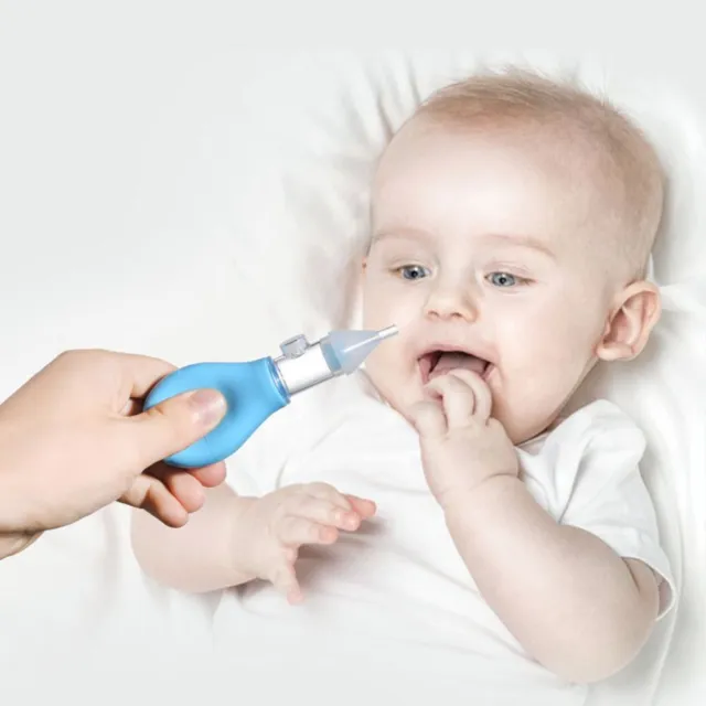 Aspirateur Nasal en Silicone pour bébé, soins pour le nez,lavage du nez 0+  mois