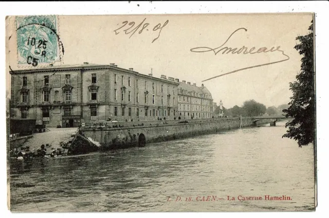 CPA-Carte Postale France-Caen- Caserne Hamelin -1909 VM9996