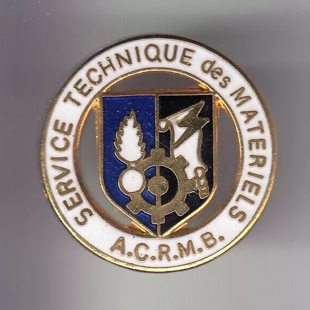 Rare Pins Pin's .. Gendarmerie Nationale Blason Stm Acrmb Materiel Or 3D ~Dz