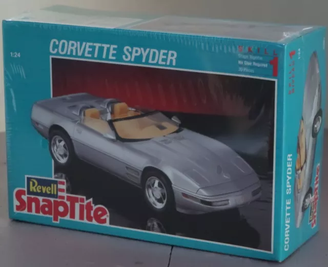 Revell SnapTite Corvette Spyder 1:24 Model Kit 1992 NOS Sealed and Perfect!