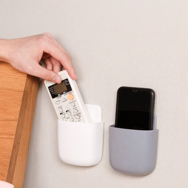 Plastic Wall Organizer Storage Box TV Remote Contr... - Grandado Plastic Wall Organizer Storage Box TV Remote Contr... - Grandado