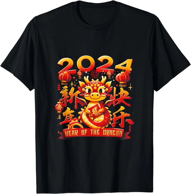 YEAR OF THE Dragon 2024 Chinese Lunar New Year Dragon Year TShirt 12.