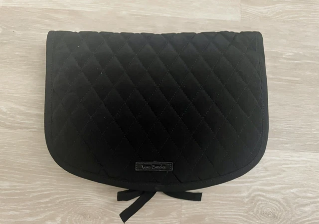 NWT Vera Bradley Medium Travel Organizer - Black Quilted Microfiber R$70