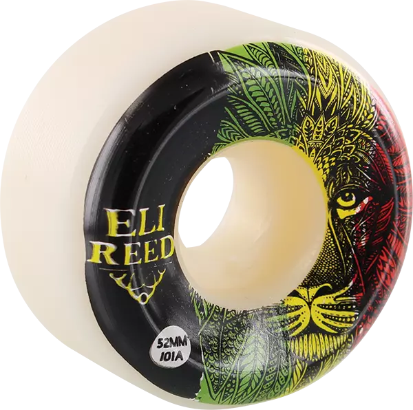 SATORI REED LION STRIPE 52mm 101a WHITE WHEELS SET