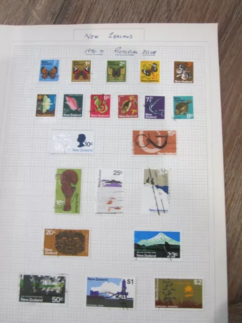 NZ stamps 1970-71 Pictorial Issue set 21 in total CHEAP