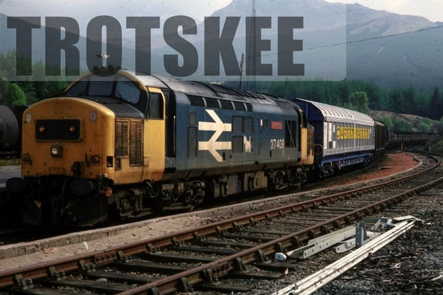 35MM SLIDE BR British Railways Diesel Loco Class 37 37408 Crianlarich ...