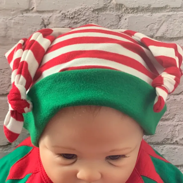 Chapeau bébé/chapeau de Noël double nœud personnalisé brodé machine