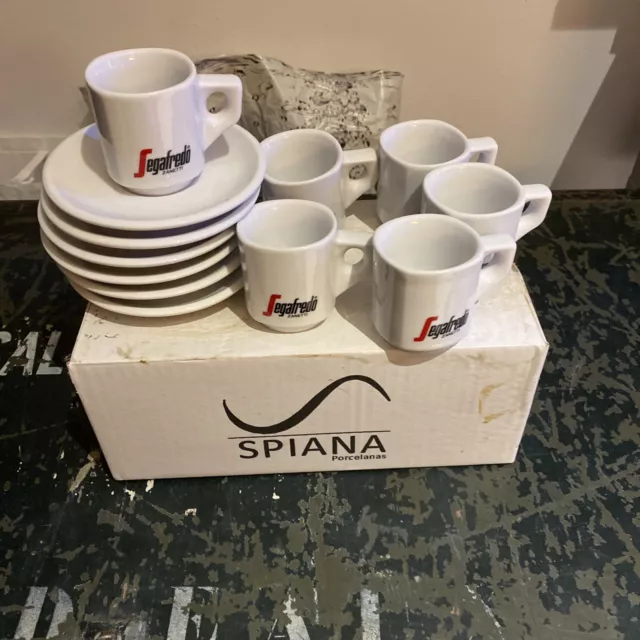 SEGAFREDO - ITALIE  ✨lot de  6 -Tasses à Café/expresso en Porcelain—neuf✨