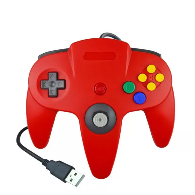N64 Game Controller Gaming Pad USB Controller Game Joystick For Nintendo 64