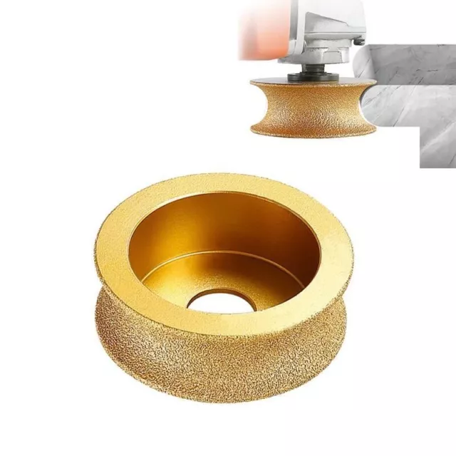 Grinding Wheel Disc Diamond Round Vacuum Brazed Marble Stone Demi-Bullnose Edge