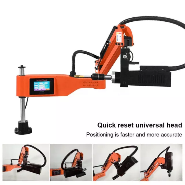 220V Multi-direction Electric Tapping Machine Flexible Arm ISO M3-M16 Collects