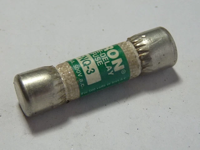 Fuse, 3A, Midget, FNQ, 500VAC, Fiberglass