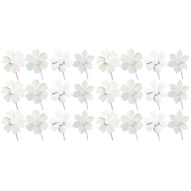 24 Stcs unvollendete Papier Pinwheel DIY Malerei Pinwheel Kinder Pinwheel
