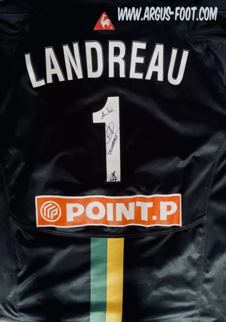 Maillot FC NANTES porté N°1 LANDREAU CDL taille XL signé shirt Match worn