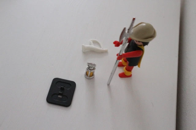 PLAYMOBIL Vintage 3378 - Set Médiéval Chevalier Et Garde De Nuit De 1977, Complet Avec Boîte Et Personnages D'Occasion