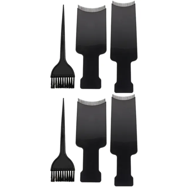 6 Pcs Plastik Werkzeug Zum Färben Von Haaren Friseur-Styling-Bürste