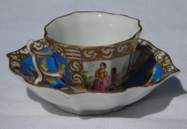Carl Thieme - Belle tasse en dînette de poupée porcelaine allemande. XIXE s