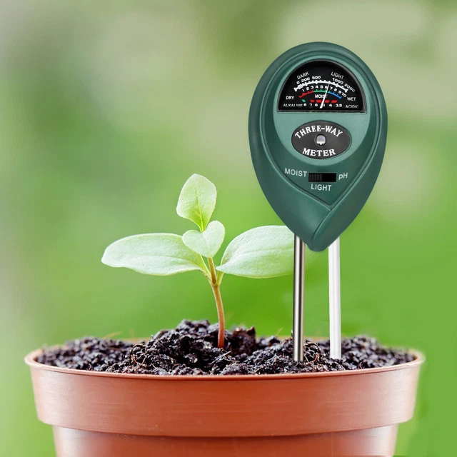 Spring Flower Meter SOIL MOISTURE TESTER Hygrometer Meter Detector Garden Testing Tools ...