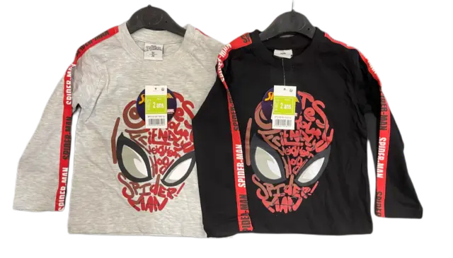 Spiderman Marvel Langarmshirt Shirt Marvel Größen: 92 98 104 110 116 122 128