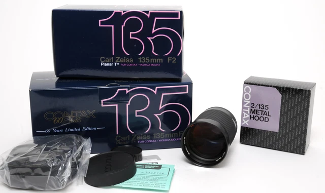 Zeiss for  Contax 2/135 mm  Carl Zeiss Planar 60 Years Edition boxed