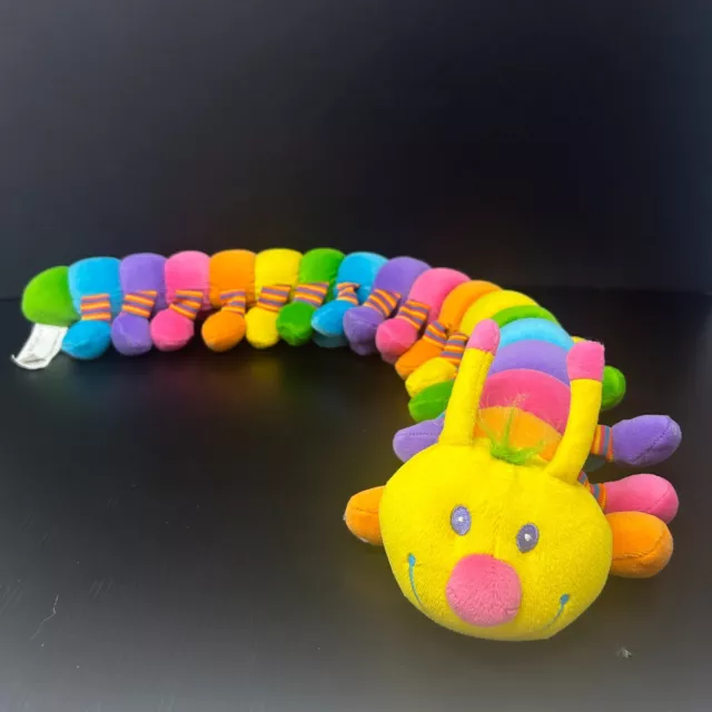 Melissa and Doug Rainbow Caterpillar Plush 28" Stuffed Animal Worm Centipede