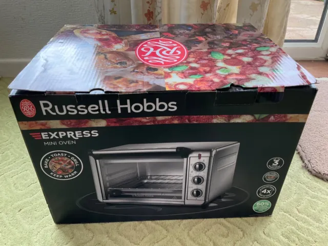 Russell Hobbs 26095 Express Air Fryer Mini Oven - Countertop Electric Convection  Oven, Gri