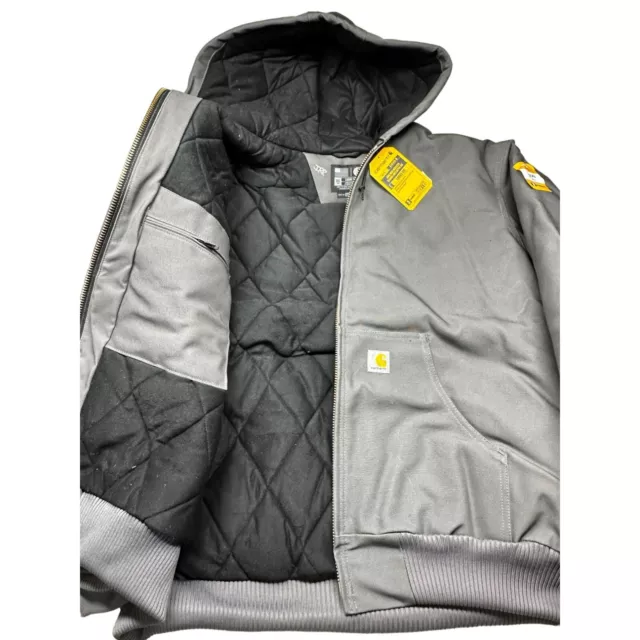 CARHARTT JACKET DUCK Insulated Flannel Lined Hooded Mens 2XL Tall ...
