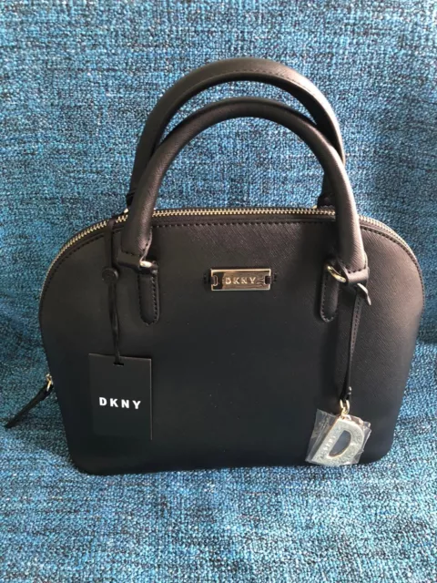 DKNY Black Bryant Park Dome Satchel