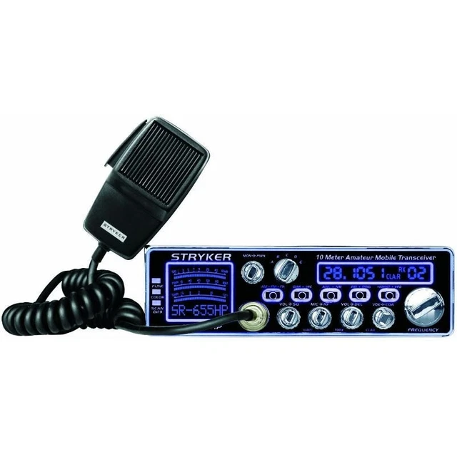 New Stryker 10 Meter Amateur Ham Radio SR-655HPC 80 Watts AM/FM/PA 7 Face Color New Stryker 10 Meter Amateur Ham Radio SR-655HPC 80 Watts AM/FM/PA 7 Face Color