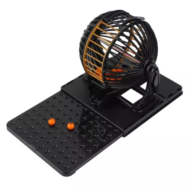 Bingo Cage Machine Lotto Bingo Game 1-90 bingo balls cards Gift 6" Toy cage 2