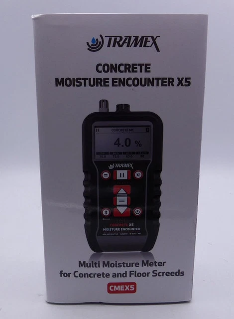 Tramex Cmex5 Concrete Moisture Encounter X5 Multi Moisture Meter
