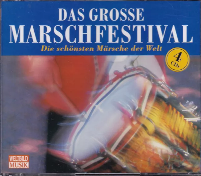 DAS GROSSE MARSCHFESTIVAL - Die schönsten Märsche der Welt - Weltbild 4 CDs 1994