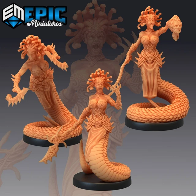 Reaper Miniatures Dark Heaven Legends 02833 - Medusa Gorgone Serpente - Kit Non Dipinto
