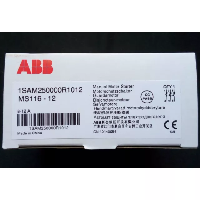 1pc new Abb MS116-12 8-12A Motor Protection Circuit Breaker SPOT STOCK