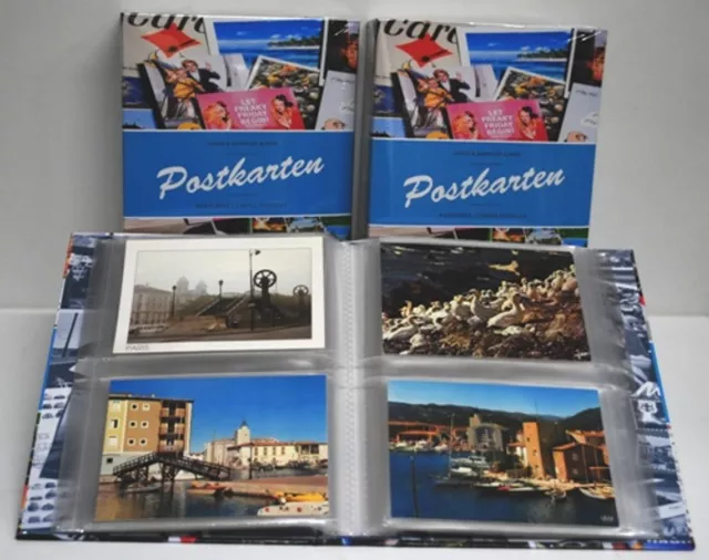 Album POSTKARTEN pour 200 cartes postales, avec 50 feuilles reliées Réf 342620 3