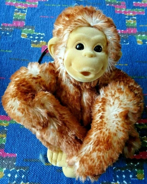 Jb4 /  Doudou Peluche Gipsy Singe Marron Roux Blanc Chine Fourrure Scratch  Ttbe