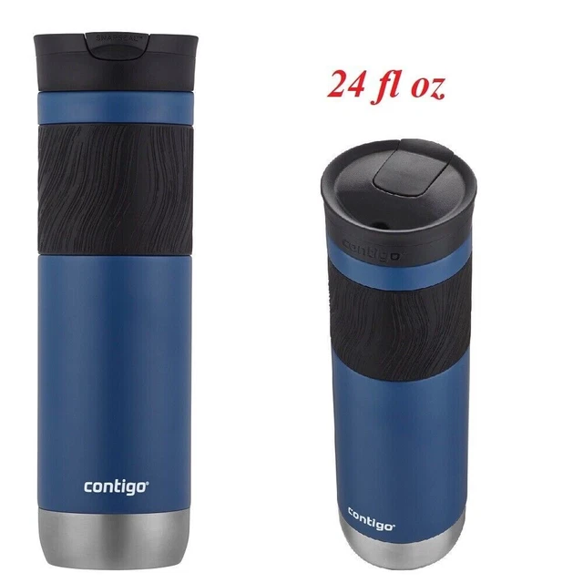Travel Coffee Mug Leak Proof Vacuum Insulated Byron Stainless Steel SnapSeal Lid