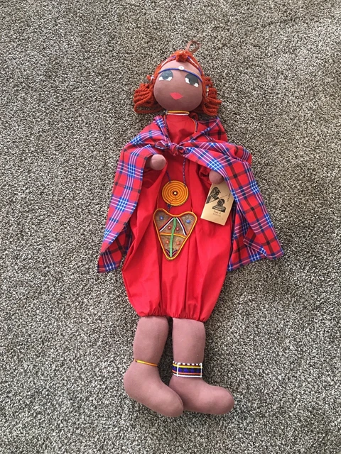 Vintage People Of Kenya Maasai Doll