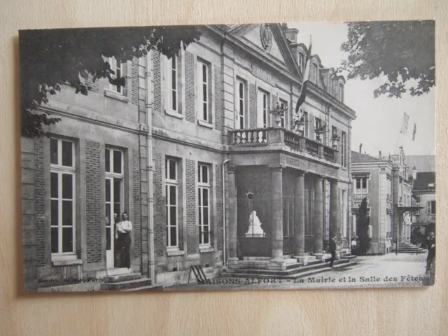Cpa Houses Alfort (94) La Mairie Et La Salle Des Partyes