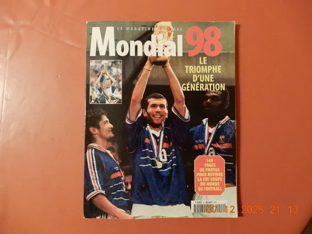 Magazine Officiel Mondial 98 – France Triomphe, édition Collector