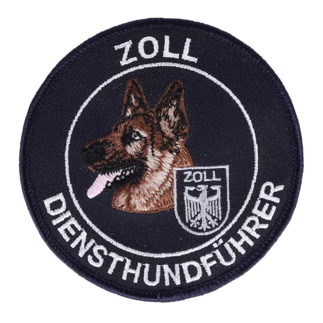 Abzeichen Zoll Diensthundführer Schäferhund blau