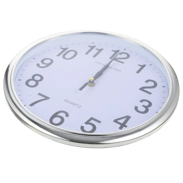 Reloj decorativo retro de metal de pared redonda movimiento deportivo grande