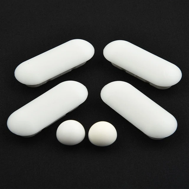 Set tamponi sedile WC bianco rotondo e lungo kit universale