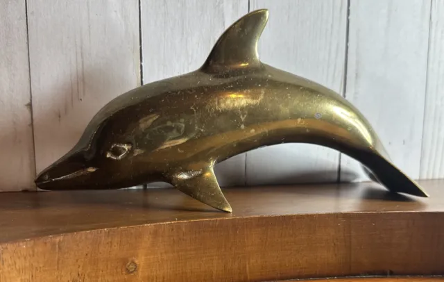 vintage Brass Dolphin