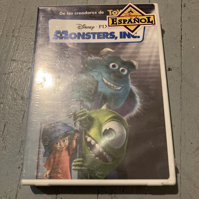 MONSTERS, INC. DVD 2001 Spanish en Espanol Walt Disney Pixar New Sealed