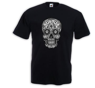 Mexican T-shirt Mariachi 4 SUGAR SKULL rockabilly Dia de los Muertos