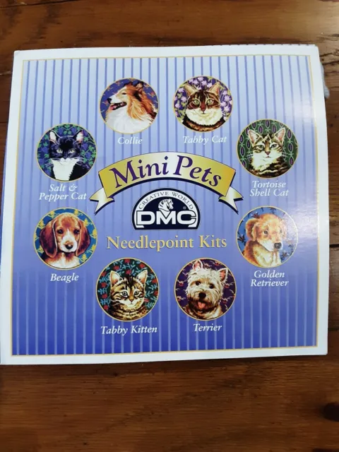 DMC Creative World Mini Mascotas Golden Retriever Cachorro Aguja Kit MINA #16 USADO