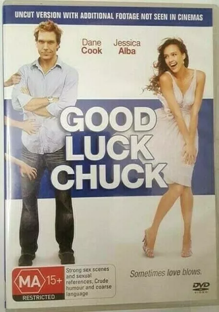 GOOD LUCK CHUCK - Jessica Alba, Dane Cook ( 2007 DVD PAL Region - 4 ) Free Post.