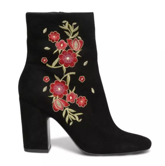 Élégantes Bottines Eram Véritable Cuir Brodé T37 NEUVES DS L/BTE