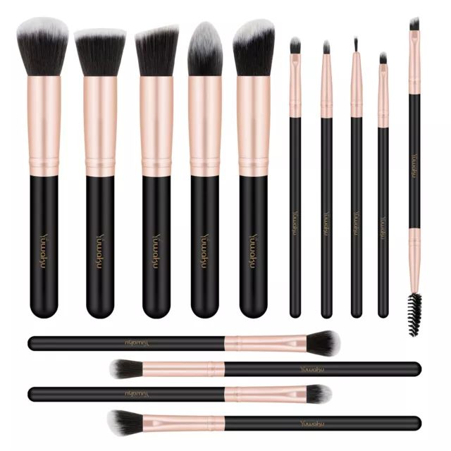 14Pcs Makeup Brush Set Blusher Powder Foundation Face Lip Brushes Cosmetic Tools